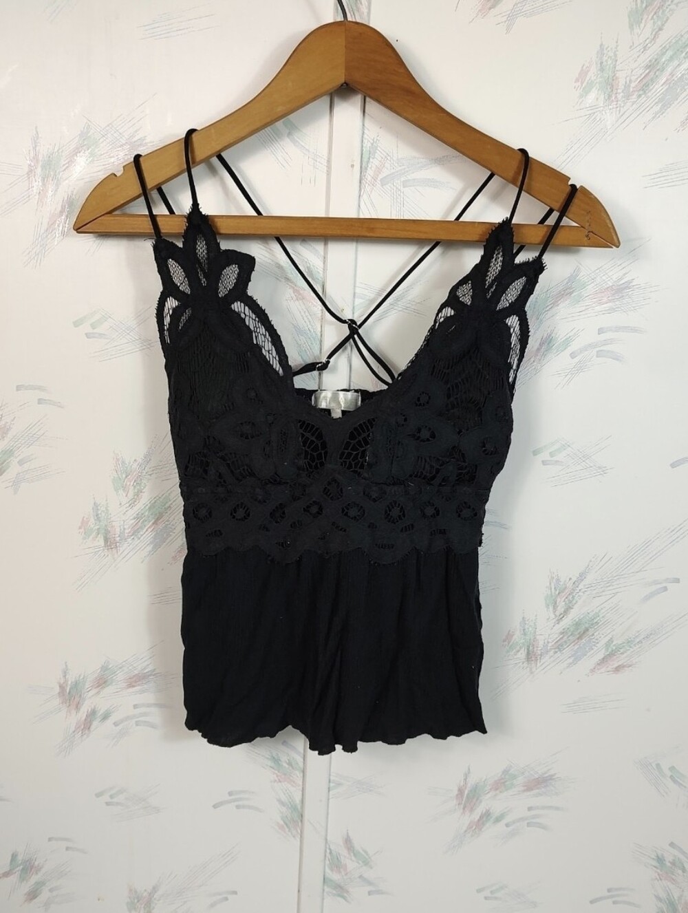 Riley & James Black Lace Tank Top S